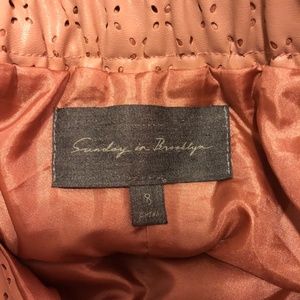 Anthropologie Skirts - Anthropologie Vegan Leather Skirt sz 8 muted Pink Anthropologie Skirts - Anthropologie Vegan Leather Skirt sz 8 muted Pink